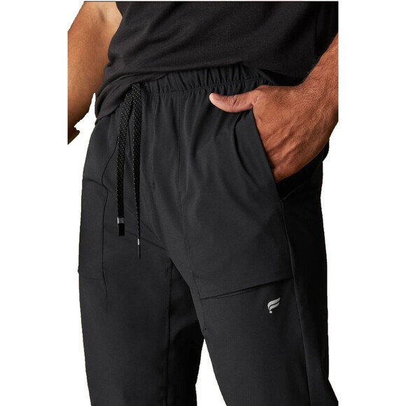 Fabletics The One Jogger Athletic Training Mens XXL Black Stretch Preppy NWT - Picture 2 of 11